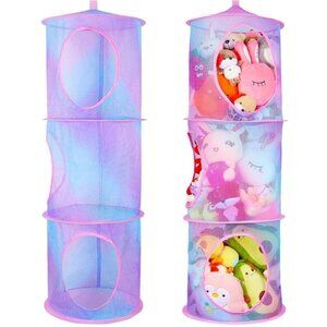 Stuffed Animals Net or Hammock 2 Pcs Stuffed Animals Storage Toy Net Hammock